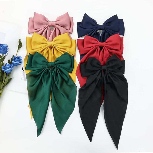 Silk Ribbon Bow Hair Cilp