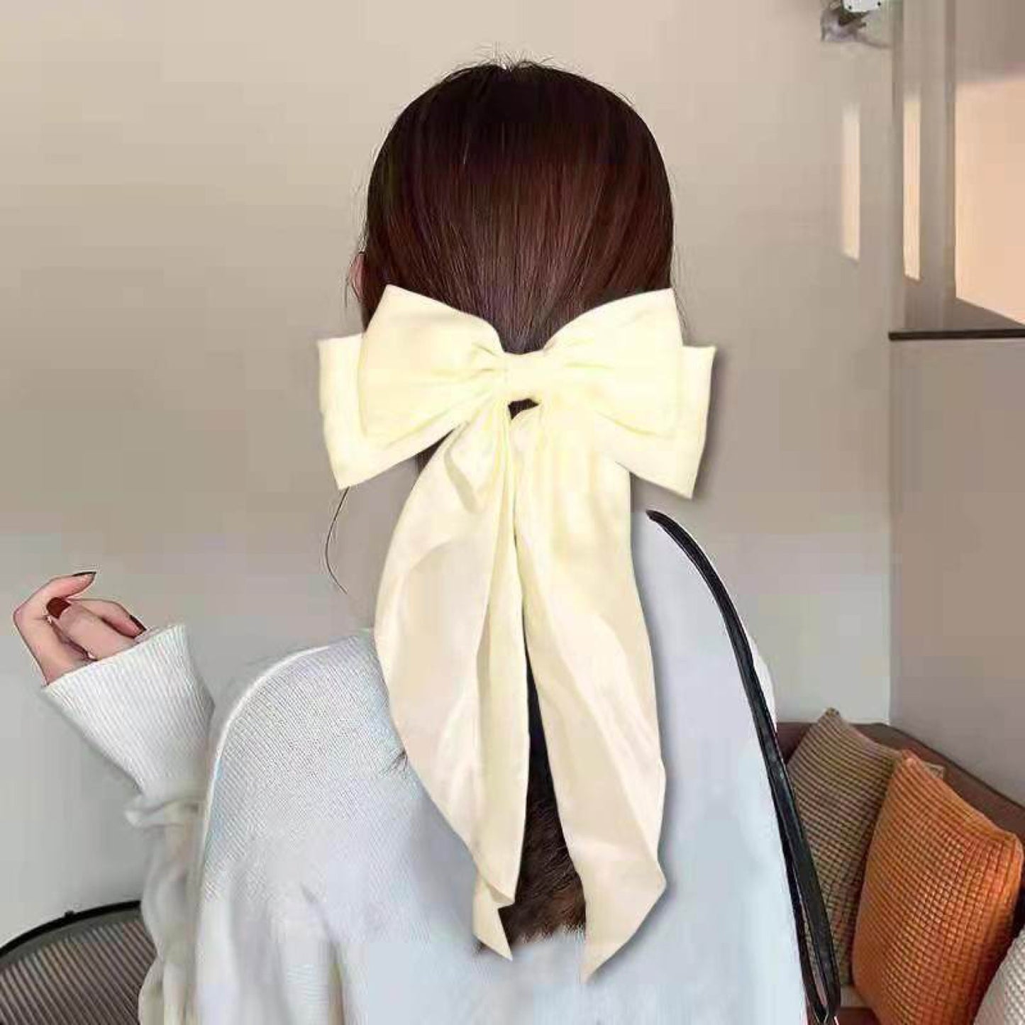 Silk Ribbon Bow Hair Cilp