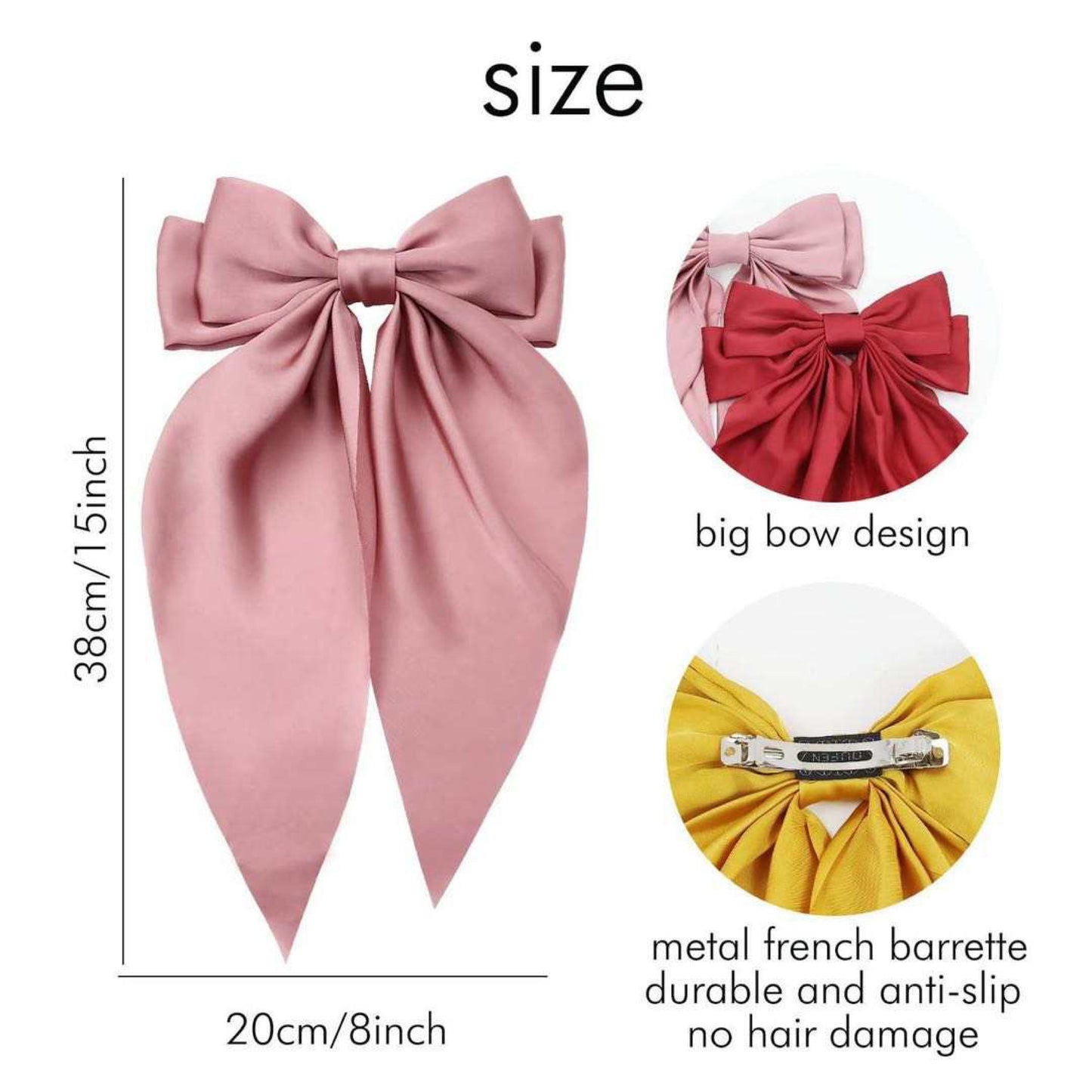 Silk Ribbon Bow Hair Cilp